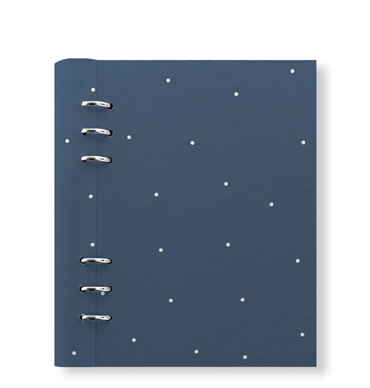 diář Clipbook Timeless A5 Polka Dot Indigo