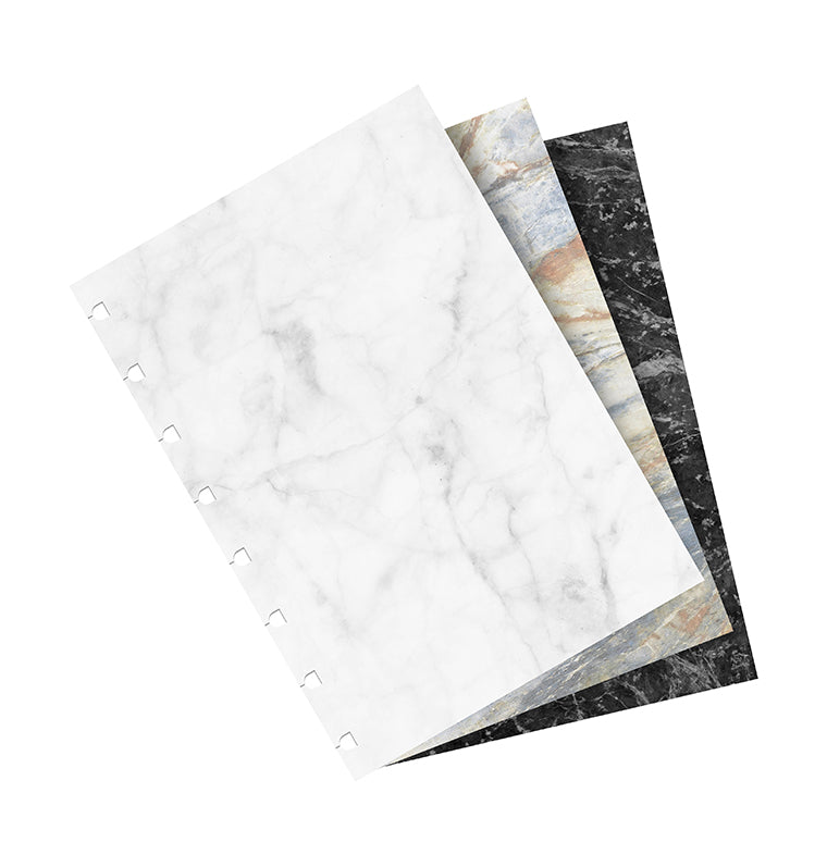 Čisté papíry mramorové Filofax Notebook, A5