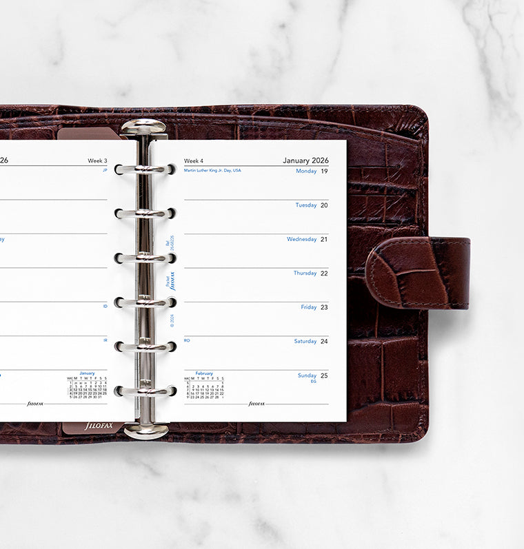 Filofax kalendář týden/1 strana 2026, Kapesní, anglický 26-68226