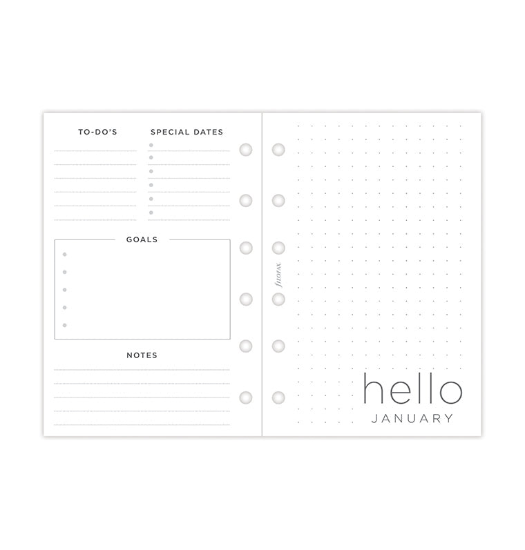 Filofax set do diáře Minimal 2026, Kapesní 26-68290