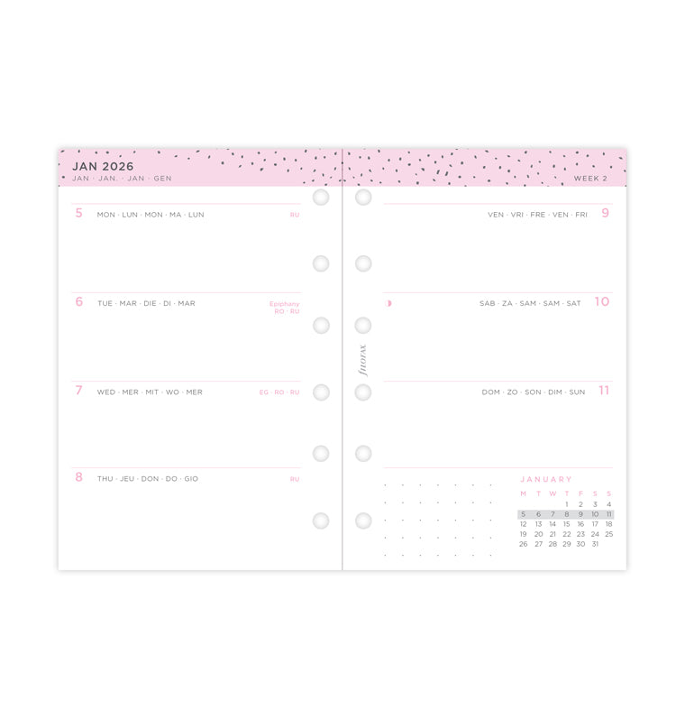 Filofax set do diáře Confetti 2026, Kapesní 26-68291