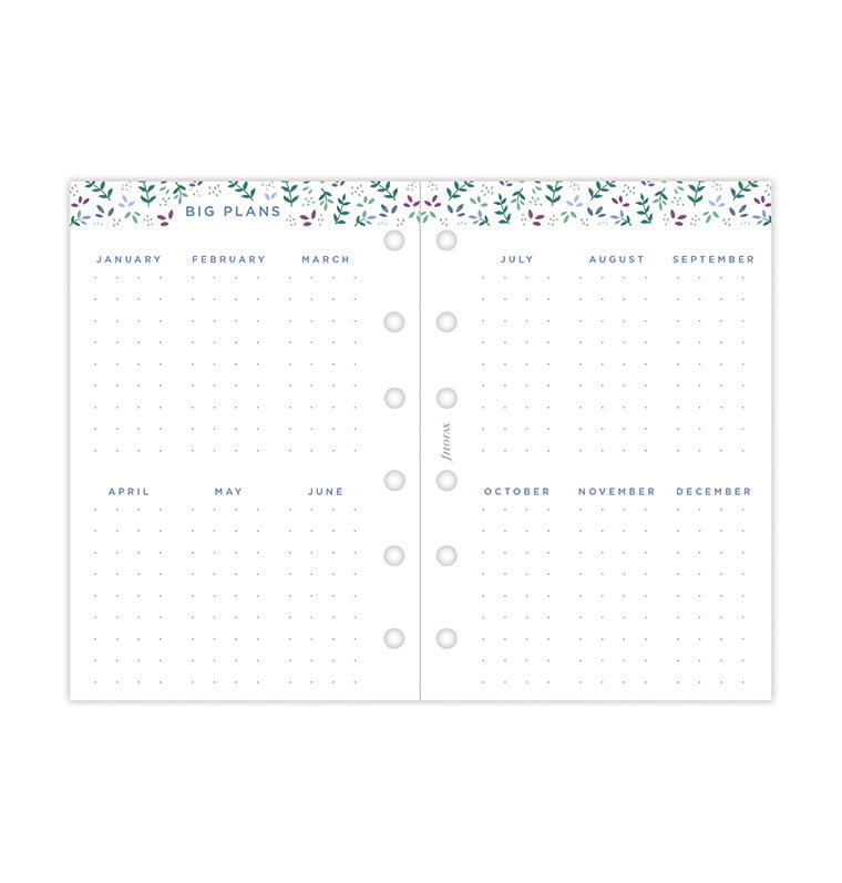 Filofax set do diáře Garden 2026, Kapesní 26-68292