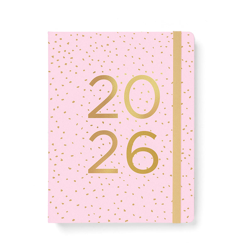 26-68298, Plánovač Confetti 2026, A5 rose quartz