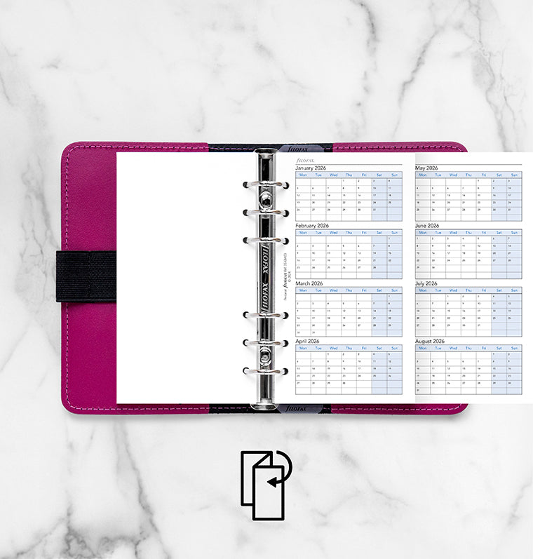 Filofax plánovací kalendář na roky 2026-2029, Osobní 26-68403