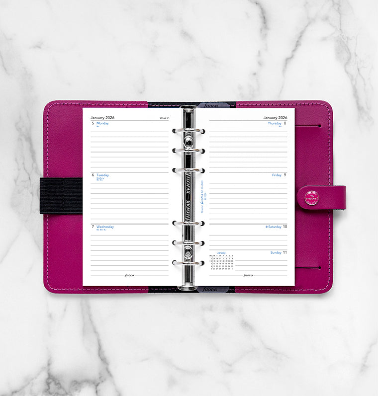 Filofax kalendář týden/2 strany 2026, Osobní, linkovaný, anglický 26-68418