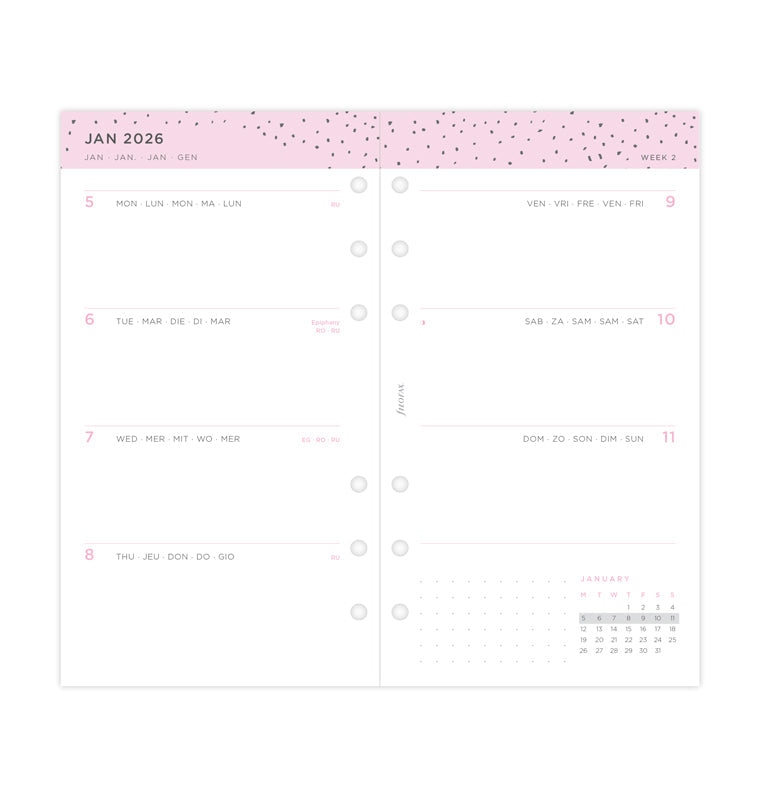 Filofax set do diáře Confetti 2026, Osobní 26-68491
