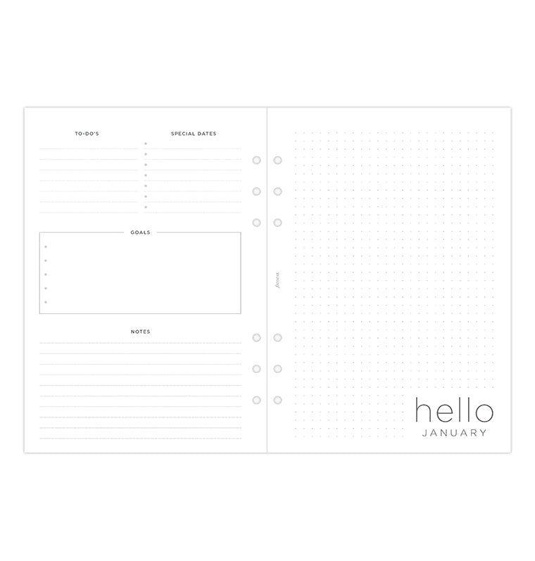 Filofax set do diáře Minimal 2026, A5 26-68590