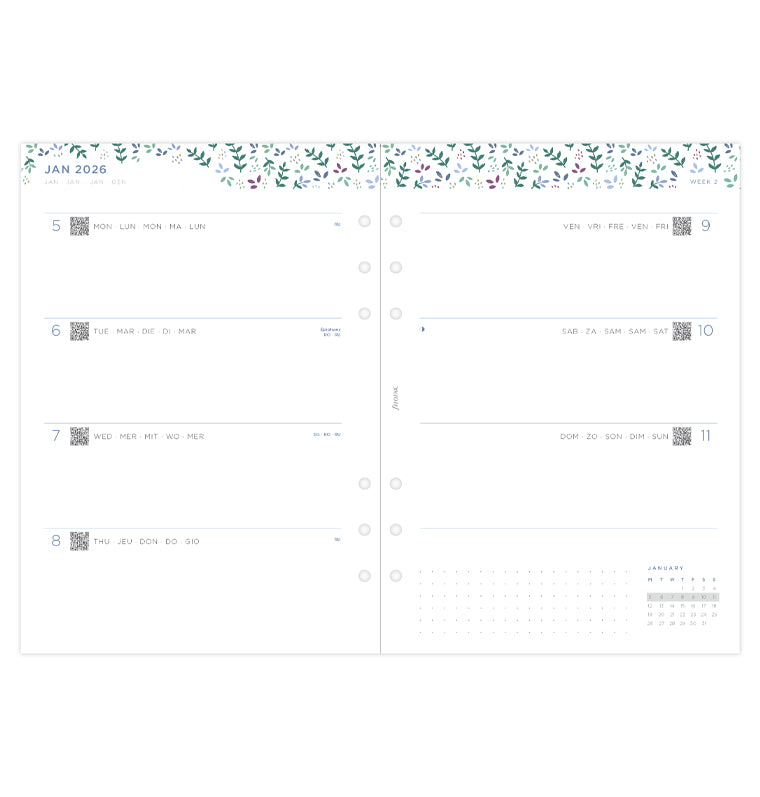 Filofax set do diáře Garden 2026, A5 26-68592