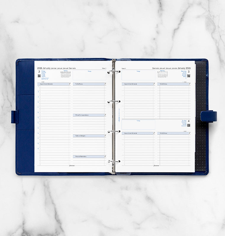 Filofax kalendář den/1 strana 2026, A4, business, 5 jazyků 26-68719
