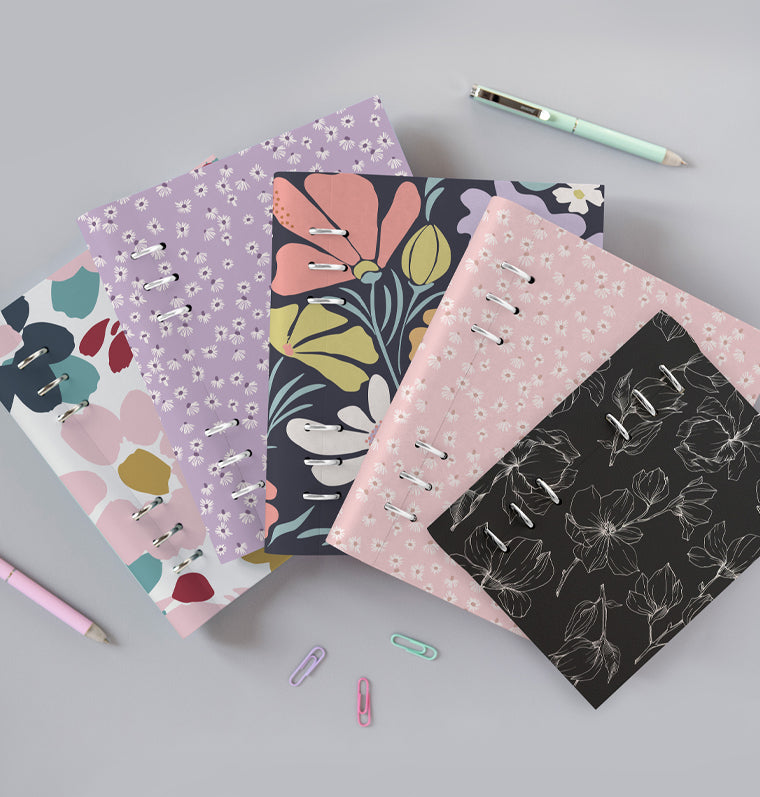 diář Clipbook Floral A5