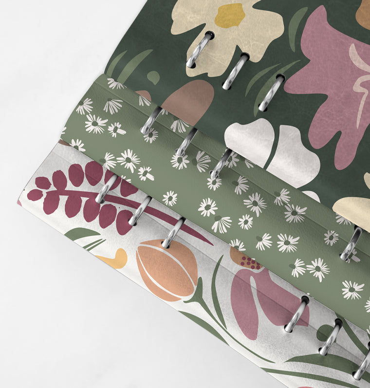 diář Clipbook Floral A5