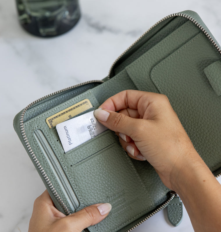 diář Norfolk Zip, Kapesní Compact Sage
