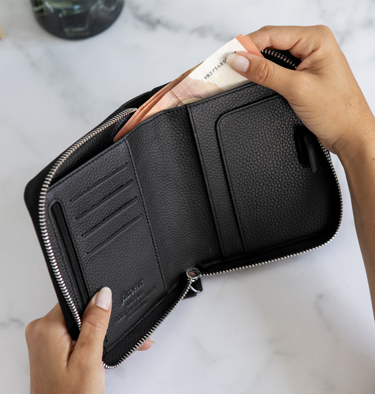 diář Norfolk Zip, Kapesní Compact Black