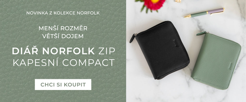Diář Norfolk Zip Kapesní Compact