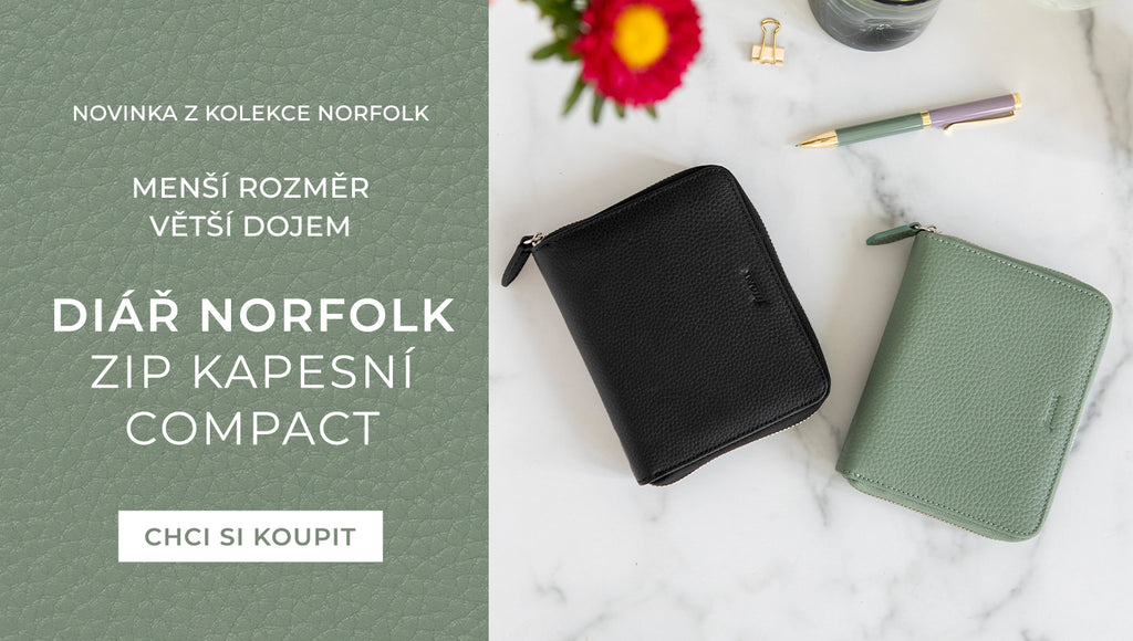 Diář Norfolk Zip Kapesní Compact