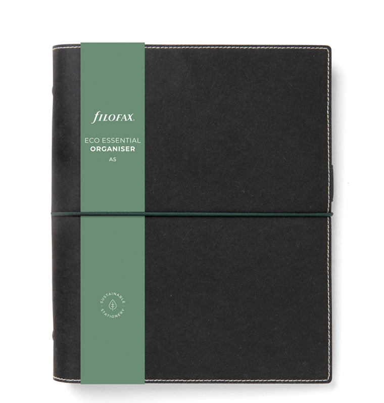 Filofax Eco Essential A5 Organiser Ebony Black - Packaging