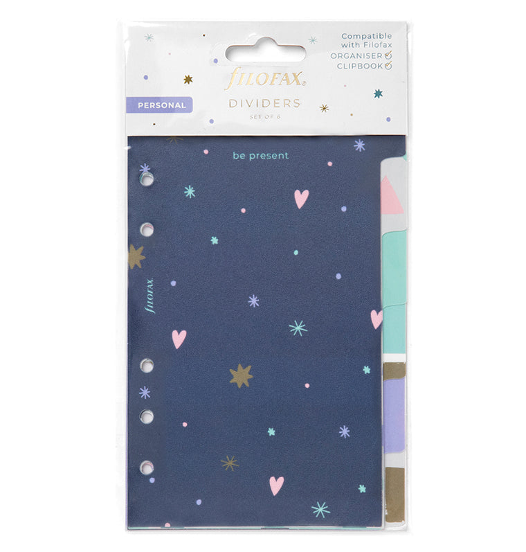 Good Vibes Personal Size Dividers for Filofax Organisers and Clipbook -  in Packaging