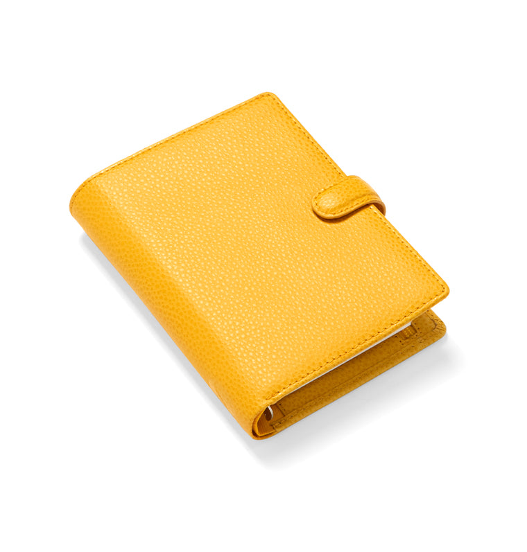 Finsbury Pocket Leather Organiser in Mustard