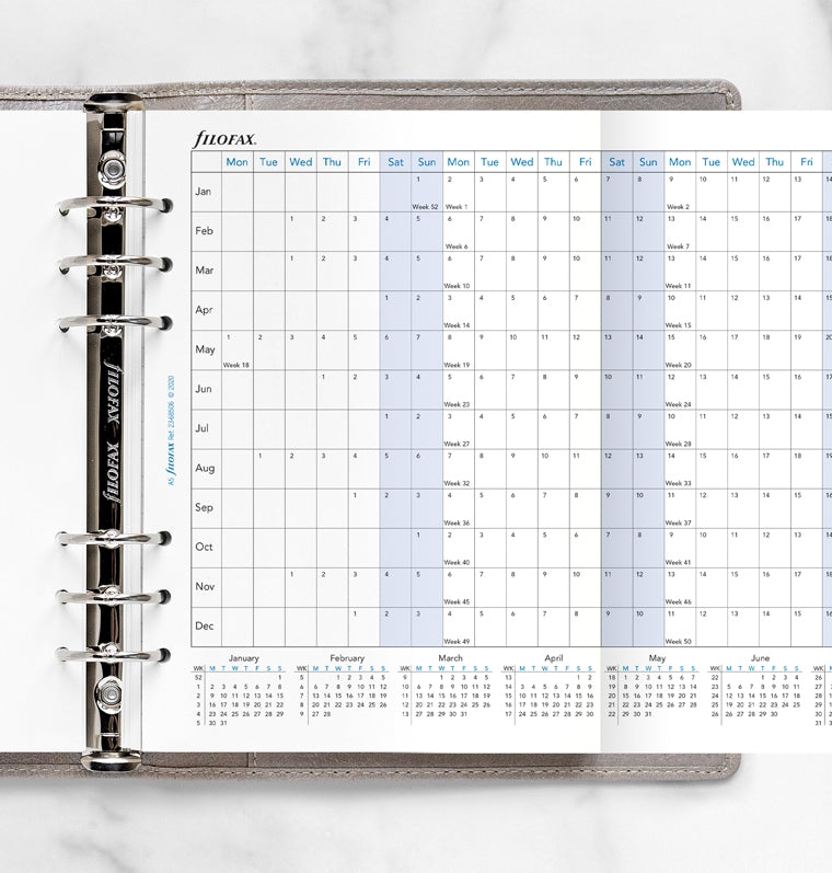 Horizontal Year Planner A5 by Filofax
