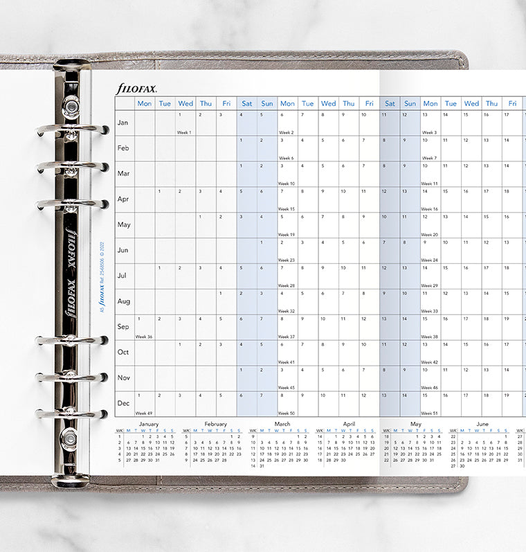 plánovací kalendář 2025, A5, horizontální, anglický - Filofax