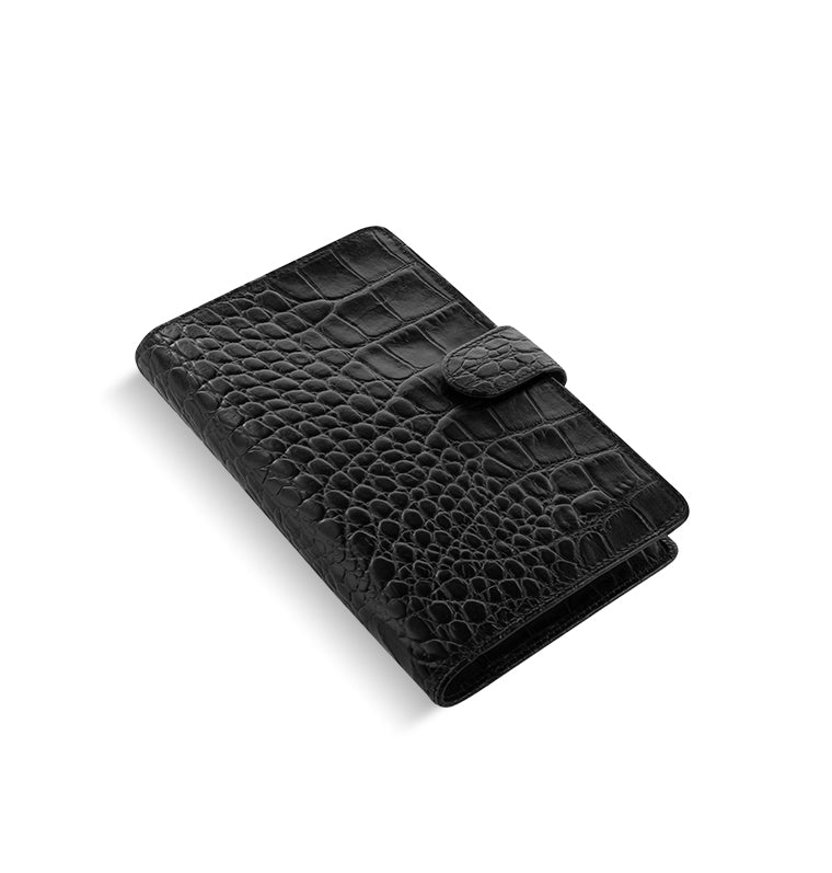 Filofax Classic Croc Black Personal Compact Organiser 